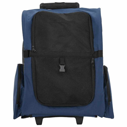Carrinho para animais de estimação 3 em 1 Design Azul 48x32x(57-106) cm Tecido Oxford