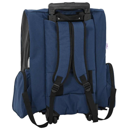 Carrinho para animais de estimação 3 em 1 Design Azul 48x32x(57-106) cm Tecido Oxford