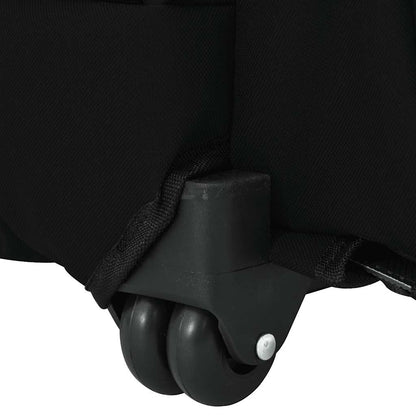 Carrinho para animais de estimação 3 em 1 Design Preto 48x32x(57-106) cm Tecido Oxford