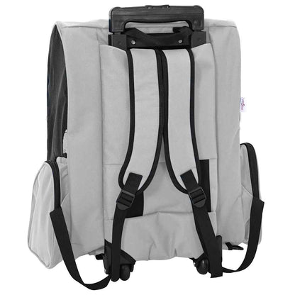 Carrinho para animais de estimação 3 em 1 Design Cinza 48x32x(57-106) cm Tecido Oxford