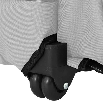 Carrinho para animais de estimação 3 em 1 Design Cinza 48x32x(57-106) cm Tecido Oxford