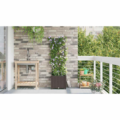 Vasos de Jardim Castanho 40 x 40 x 142 cm Aço