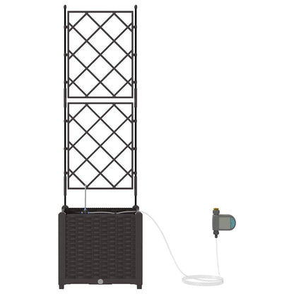 Vasos de Jardim Castanho 40 x 40 x 142 cm Aço