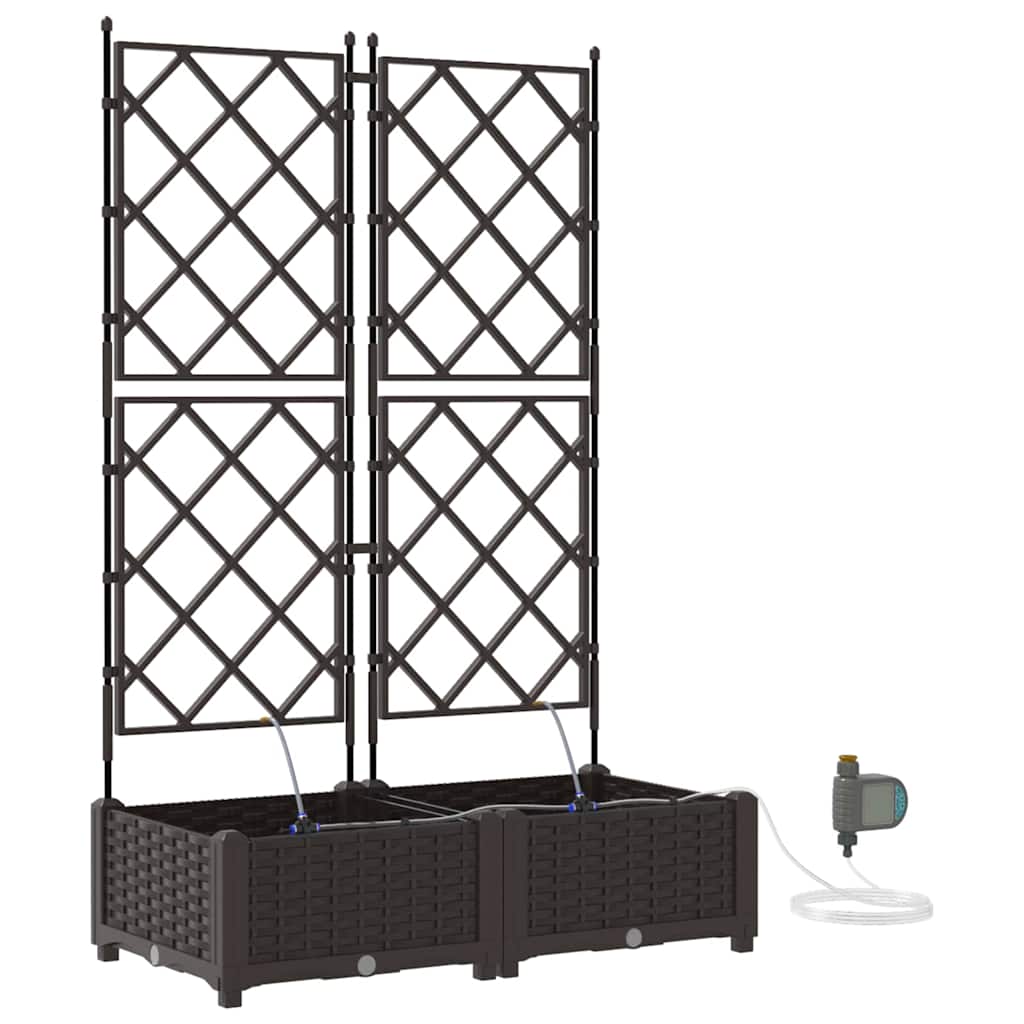 Vasos de Jardim Castanho 80 x 40 x 126 cm Aço