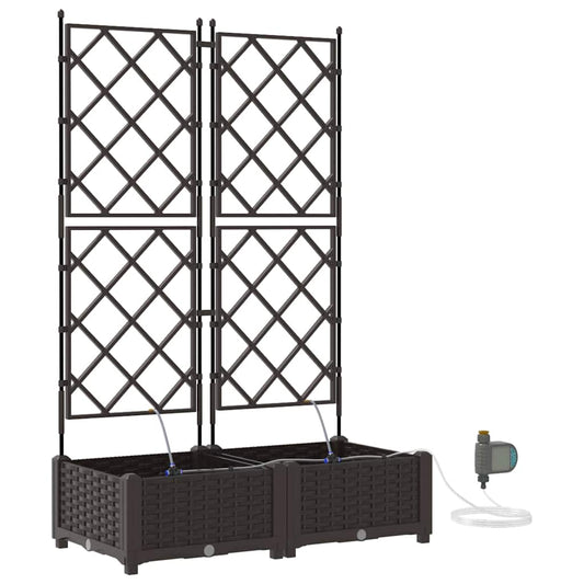 Vasos de Jardim Castanho 80 x 40 x 126 cm Aço