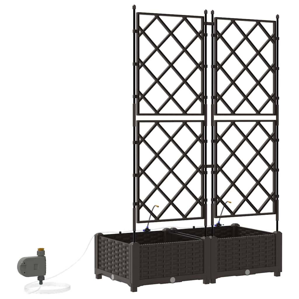 Vasos de Jardim Castanho 80 x 40 x 126 cm Aço