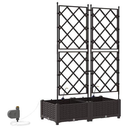 Vasos de Jardim Castanho 80 x 40 x 126 cm Aço