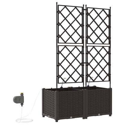 Vasos de Jardim Castanho 80 x 40 x 142 cm Aço