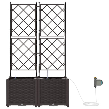 Vasos de Jardim Castanho 80 x 40 x 142 cm Aço