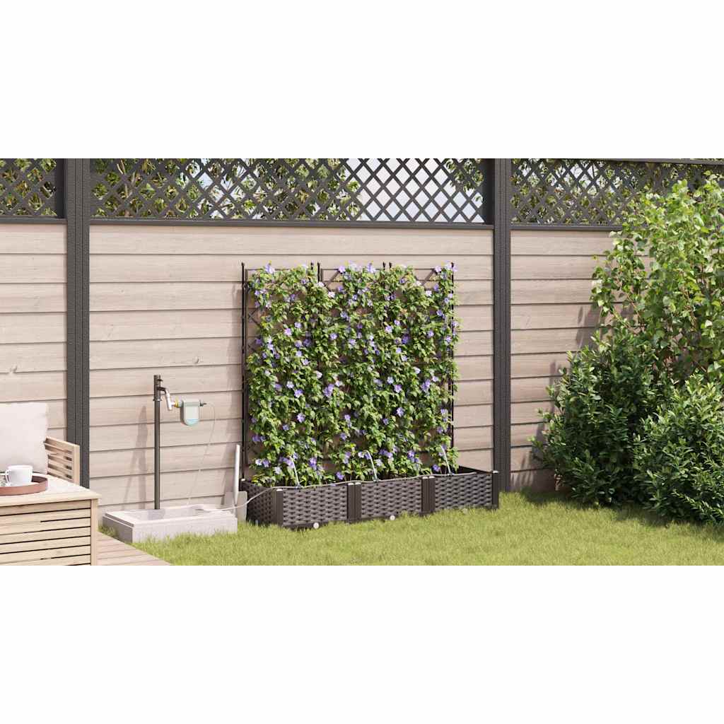 Vasos de Jardim Castanho 120 x 40 x 126 cm Aço