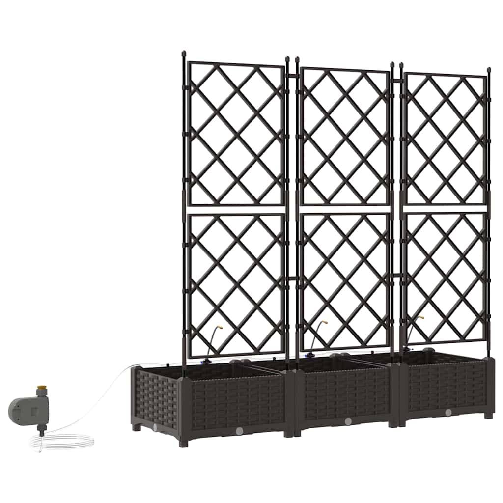 Vasos de Jardim Castanho 120 x 40 x 126 cm Aço