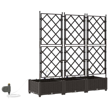 Vasos de Jardim Castanho 120 x 40 x 126 cm Aço