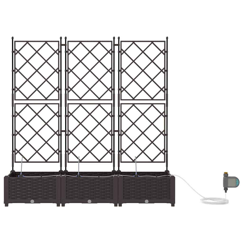 Vasos de Jardim Castanho 120 x 40 x 126 cm Aço