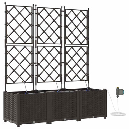 Vasos de Jardim Castanho 120 x 40 x 142 cm Aço