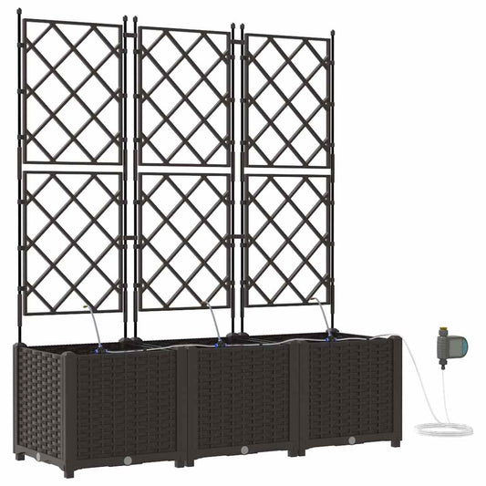 Vasos de Jardim Castanho 120 x 40 x 142 cm Aço
