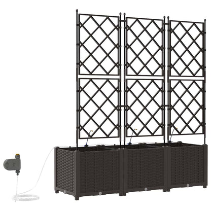 Vasos de Jardim Castanho 120 x 40 x 142 cm Aço
