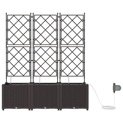 Vasos de Jardim Castanho 120 x 40 x 142 cm Aço