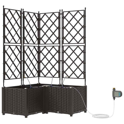 Vasos de Jardim Castanho 80 x 80 x 142 cm Aço