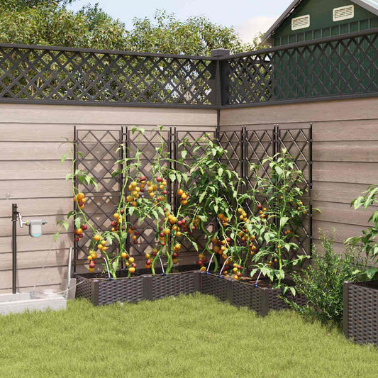 Vasos de Jardim Castanho 120 x 120 x 126 cm Aço