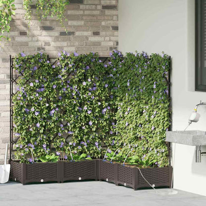 Vasos de Jardim Castanho 120 x 120 x 126 cm Aço