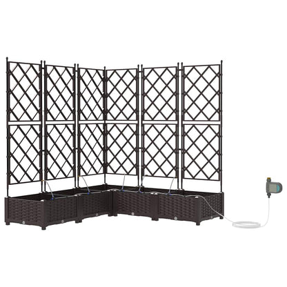 Vasos de Jardim Castanho 120 x 120 x 126 cm Aço