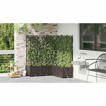 Vasos de Jardim Castanho 120 x 120 x 142 cm Aço