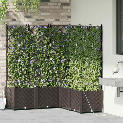 Vasos de Jardim Castanho 120 x 120 x 142 cm Aço