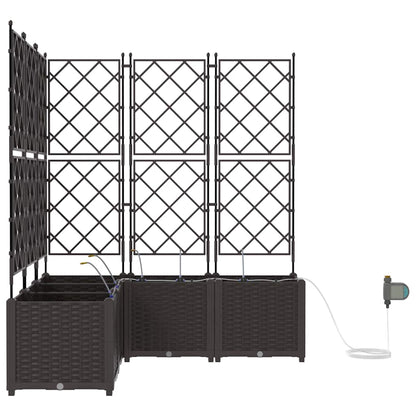 Vasos de Jardim Castanho 120 x 120 x 142 cm Aço