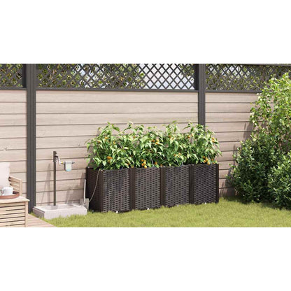 Vasos de Jardim Castanho 160 x 40 x 52 cm Aço