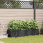 Vasos de Jardim Preto 160 x 40 x 37.5 cm Aço