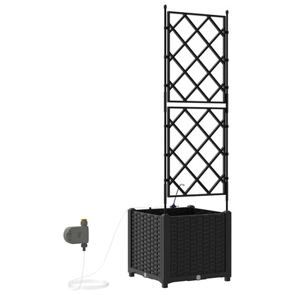 Vasos de Jardim Preto 40 x 40 x 142 cm Aço