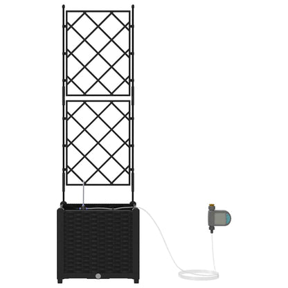 Vasos de Jardim Preto 40 x 40 x 142 cm Aço