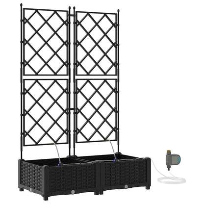 Vasos de Jardim Preto 80 x 40 x 126 cm Aço