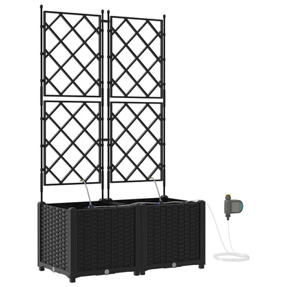 Vasos de Jardim Preto 80 x 40 x 142 cm Aço