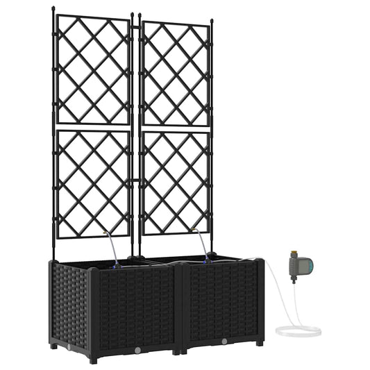 Vasos de Jardim Preto 80 x 40 x 142 cm Aço