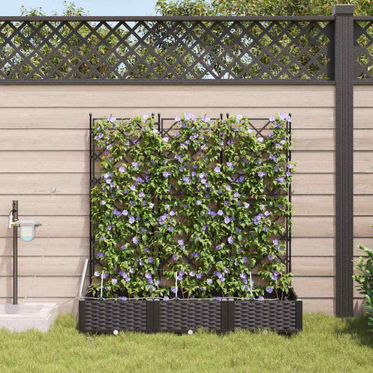 Vasos de Jardim Preto 120 x 40 x 126 cm Aço