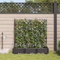 Vasos de Jardim Preto 120 x 40 x 126 cm Aço