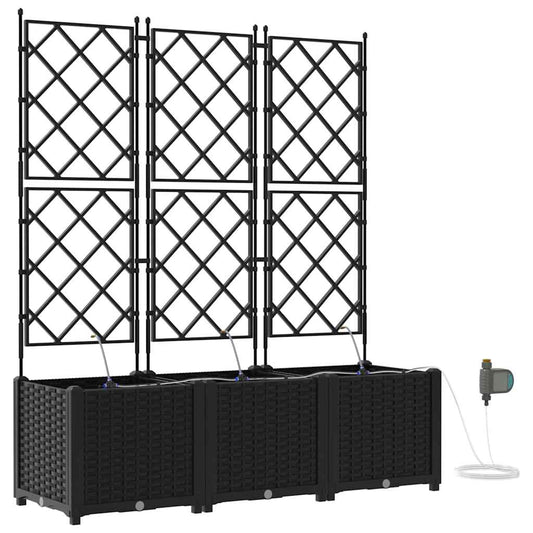 Vasos de Jardim Preto 120 x 40 x 142 cm Aço