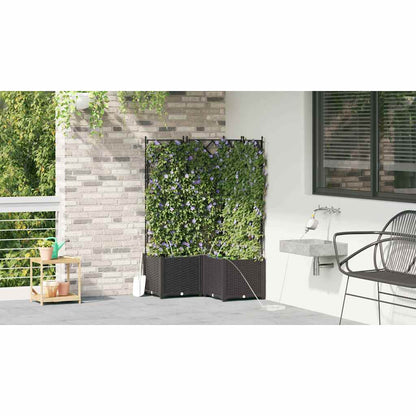 Vasos de Jardim Preto 80 x 80 x 142 cm Aço