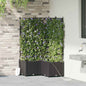 Vasos de Jardim Preto 80 x 80 x 142 cm Aço