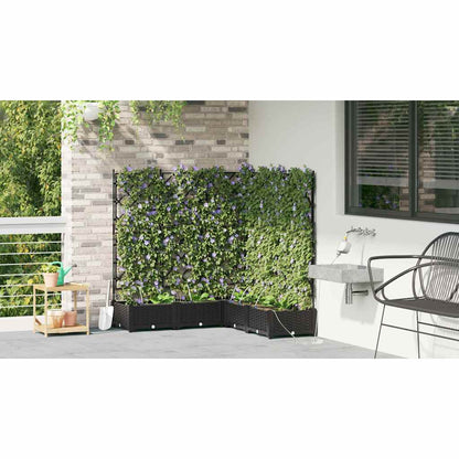Vasos de Jardim Preto 120 x 120 x 126 cm Aço