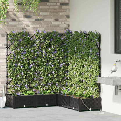 Vasos de Jardim Preto 120 x 120 x 126 cm Aço