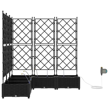 Vasos de Jardim Preto 120 x 120 x 126 cm Aço