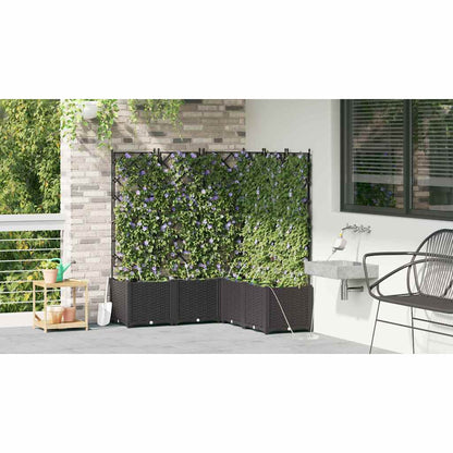 Vasos de Jardim Preto 120 x 120 x 142 cm Aço
