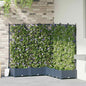 Jardineira com Treliça 5 pcs Cinzeto 120 x 120 x 125.5 cm PP