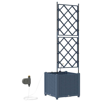 Vasos de Jardim Cinzeto 40 x 40 x 142 cm Aço