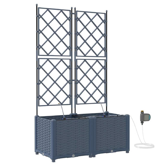 Vasos de Jardim Cinzeto 80 x 40 x 142 cm Aço