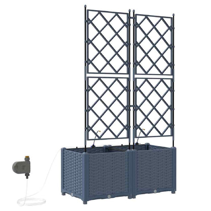 Vasos de Jardim Cinzeto 80 x 40 x 142 cm Aço