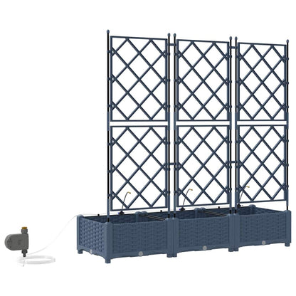 Vasos de Jardim Cinzeto 120 x 40 x 126 cm Aço