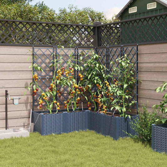 Vasos de Jardim Cinzeto 80 x 80 x 142 cm Aço